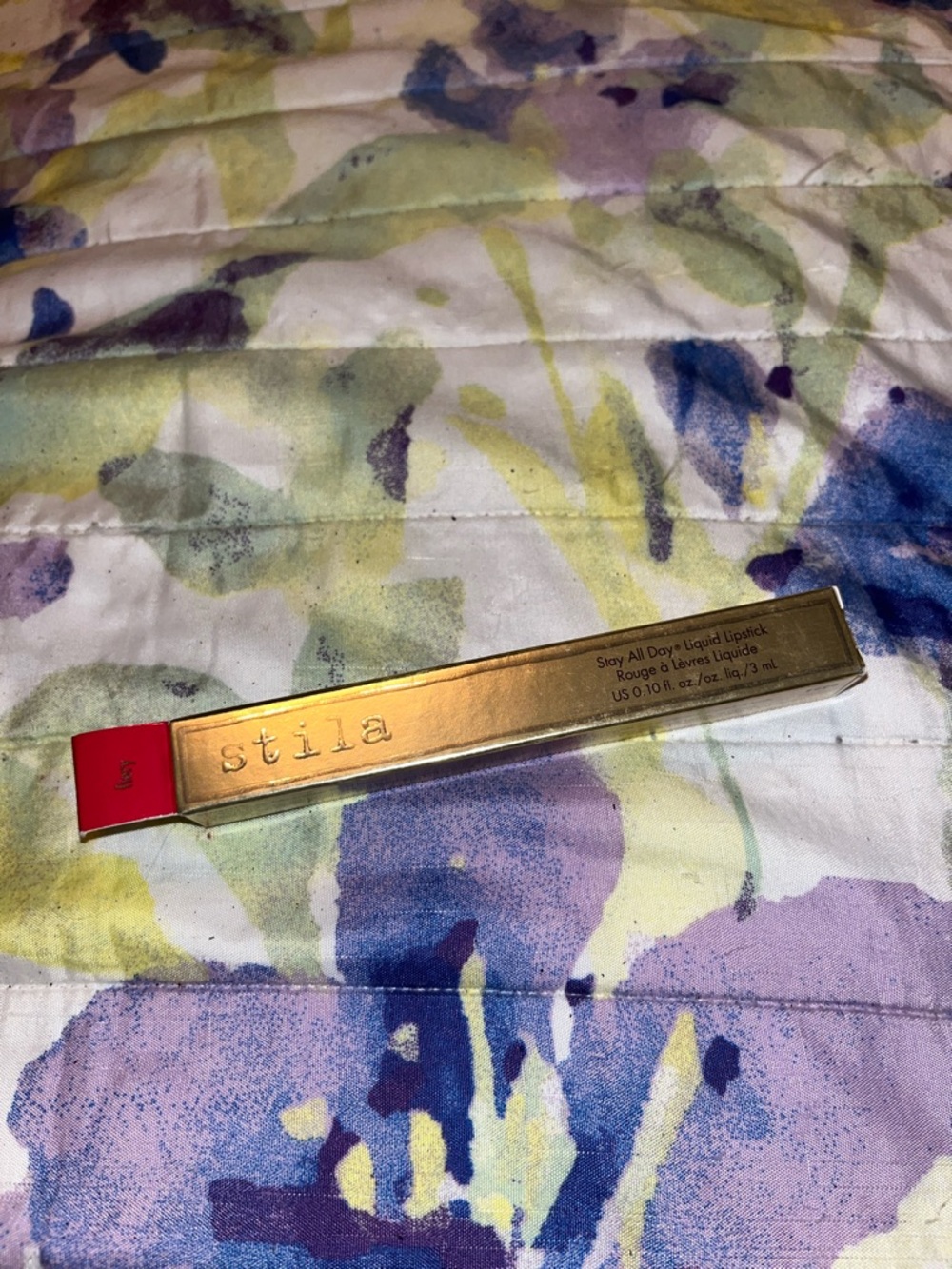 Stila Stay All Day Liquid Lipstick - Shade Fiery with Gold Case